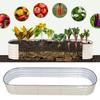 Raised Garden Bed Kit   Stylish Metal Raised Planter Bed with Installation Parts for Vegetables Flowers Ground Planter Box