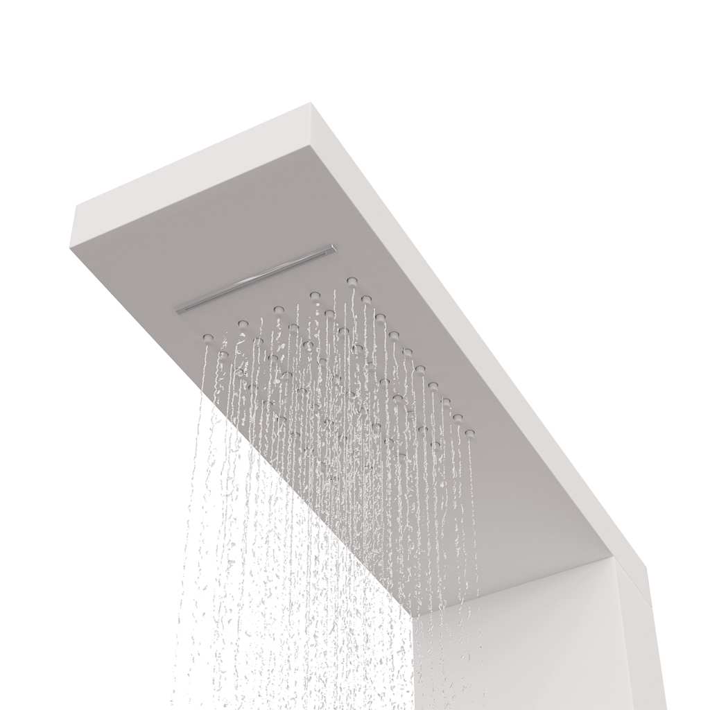 Vidaxl Panel Prysznicowy, Aluminiowy, Biały