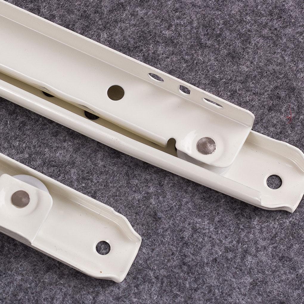 1 Pair Drawer Slide Portable Removable Smooth Anti-corrosive Nylon Roller Replacement Wardrobe Track Rail Slides