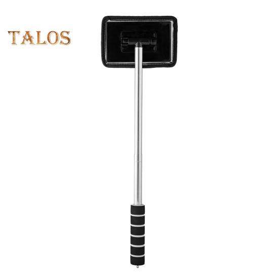 

Швабра для мытья окон с длинной ручкой, инструмент для чистки лобового стекла, аквариума, автомобильного внутреннего стекла, стеклоочистителя для ванной комнаты, кухни, столешницы, стеклянных стен, окон чёрный