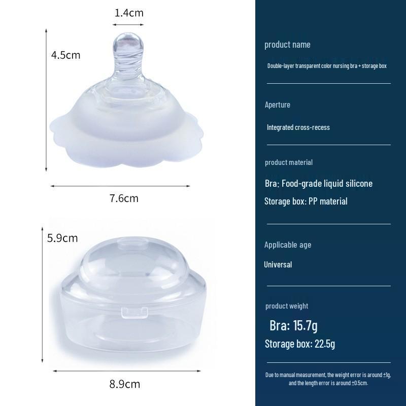 Silicone Nipple Protector & Breast Pads for Pain Relief During Breastfeeding