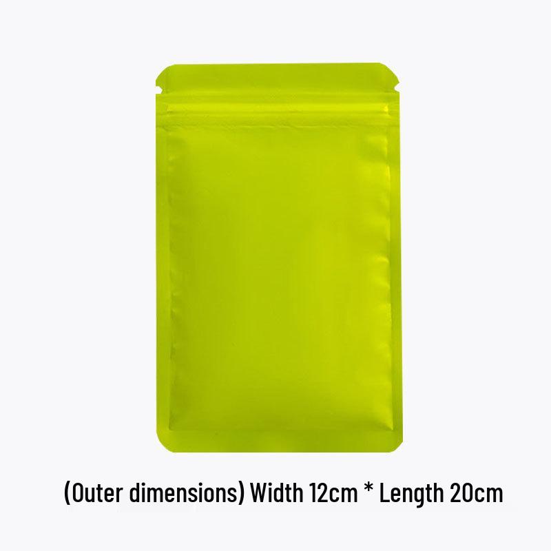 Double-Sided Frosted Aluminum Foil Self-Sealing Opaque Packaging Bag for Colored Ornaments