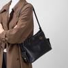 Large Capacity Tote Bag Women'S Leather Commuter Handbag Strict Cowhide Messenger Bag Niche Design Hobo Shoulder Bag