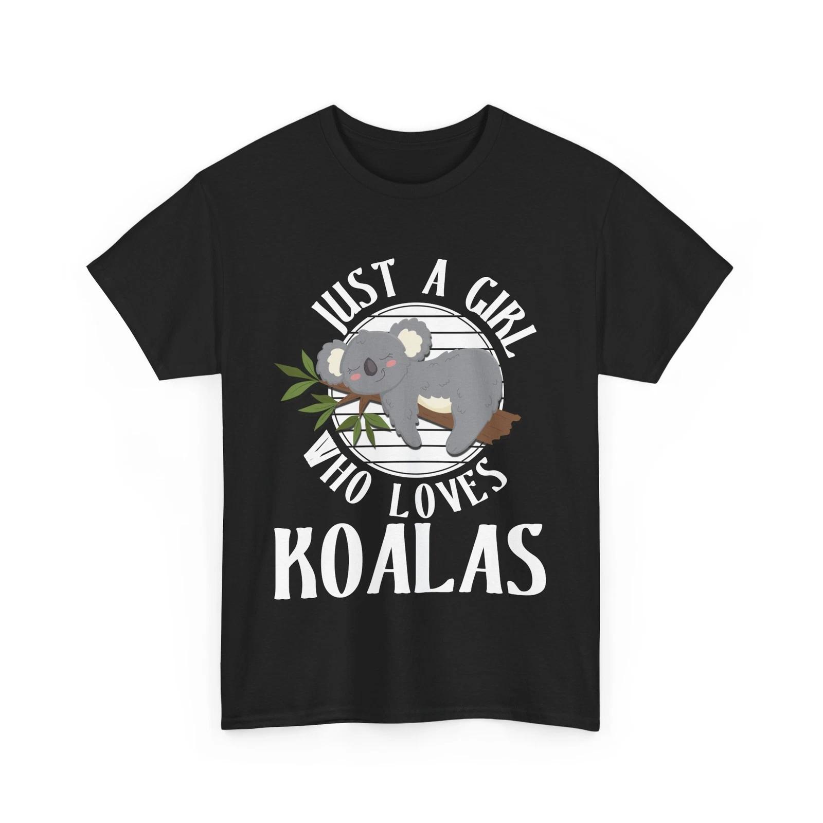 Koala Shirt, Just A Girl Who Loves Koalas Animals Lovers Women Girls T-shirt XL