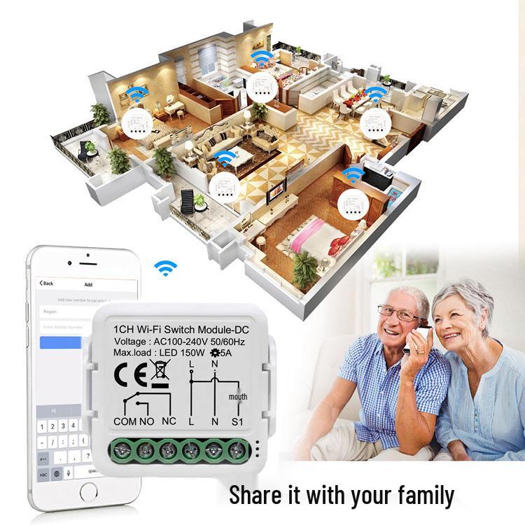 Zigbee Smart Graffiti WiFi Dry Contact Switch with APP Remote Control