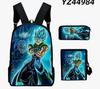 New animation cartoon dragon ball backpack, primary and secondary school schoolbag, satchel, shoulder bag, pencil case three-piece set