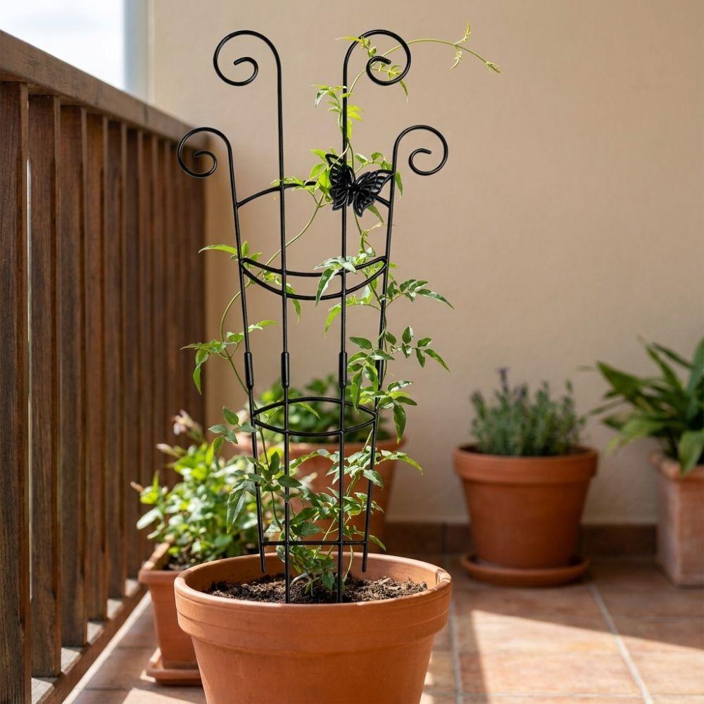 Butterfly Shaped Plant Climbing Trellis Strong Load Bearing Vine Climbing Rack Potted Plants