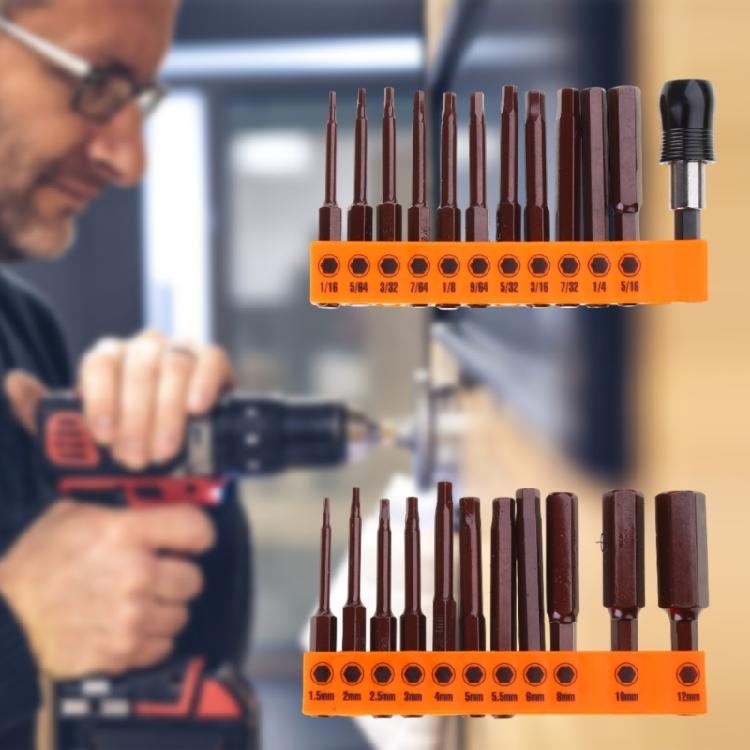 Langlebiges legiertes Stahl-Magnetbohrer-Set Sechskant-Schlagbohrer für elektrische manuelle Schraubendreher 23 STÜCK