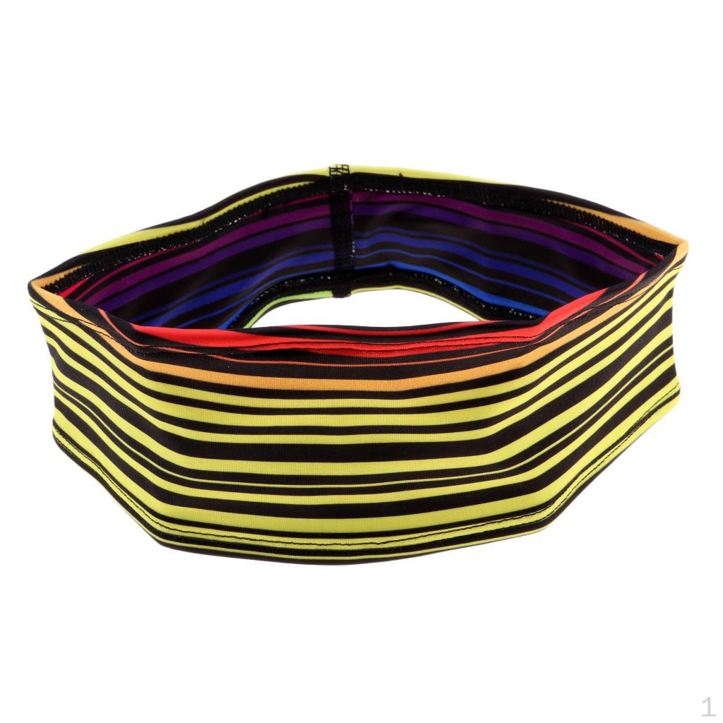

Adult Men Women Athletic Gym Sweatband Headband Stretch Hair Head Band Accessories Yellow Stripe