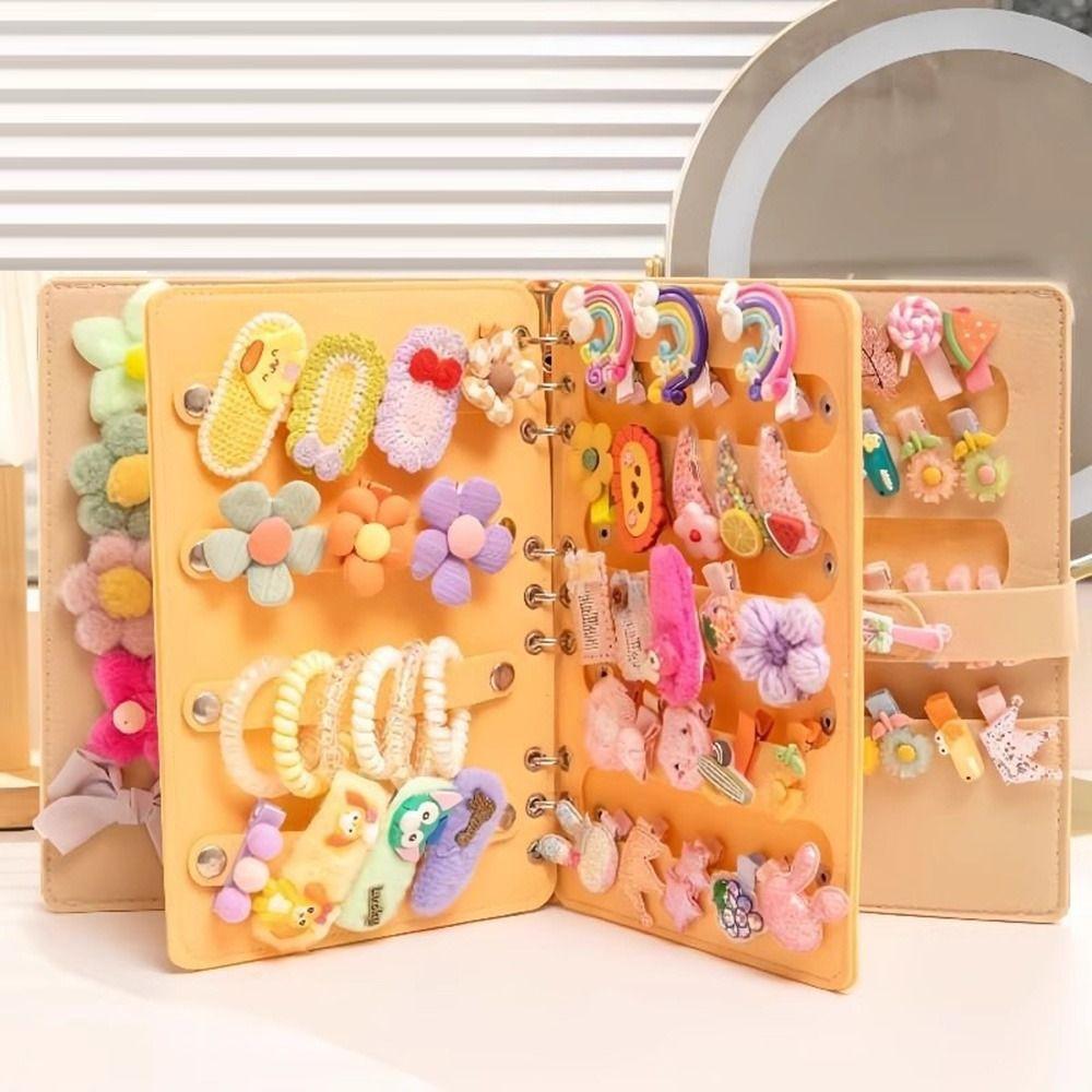 Large Capacity Hairpins Display Book Space Saving Hair Bows Organizer  for Girl Room