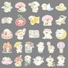 52 Cute Hand-Painted Spring Puppies Stickers - Waterproof Pet & Heart Decorations for Milk Tea Cups