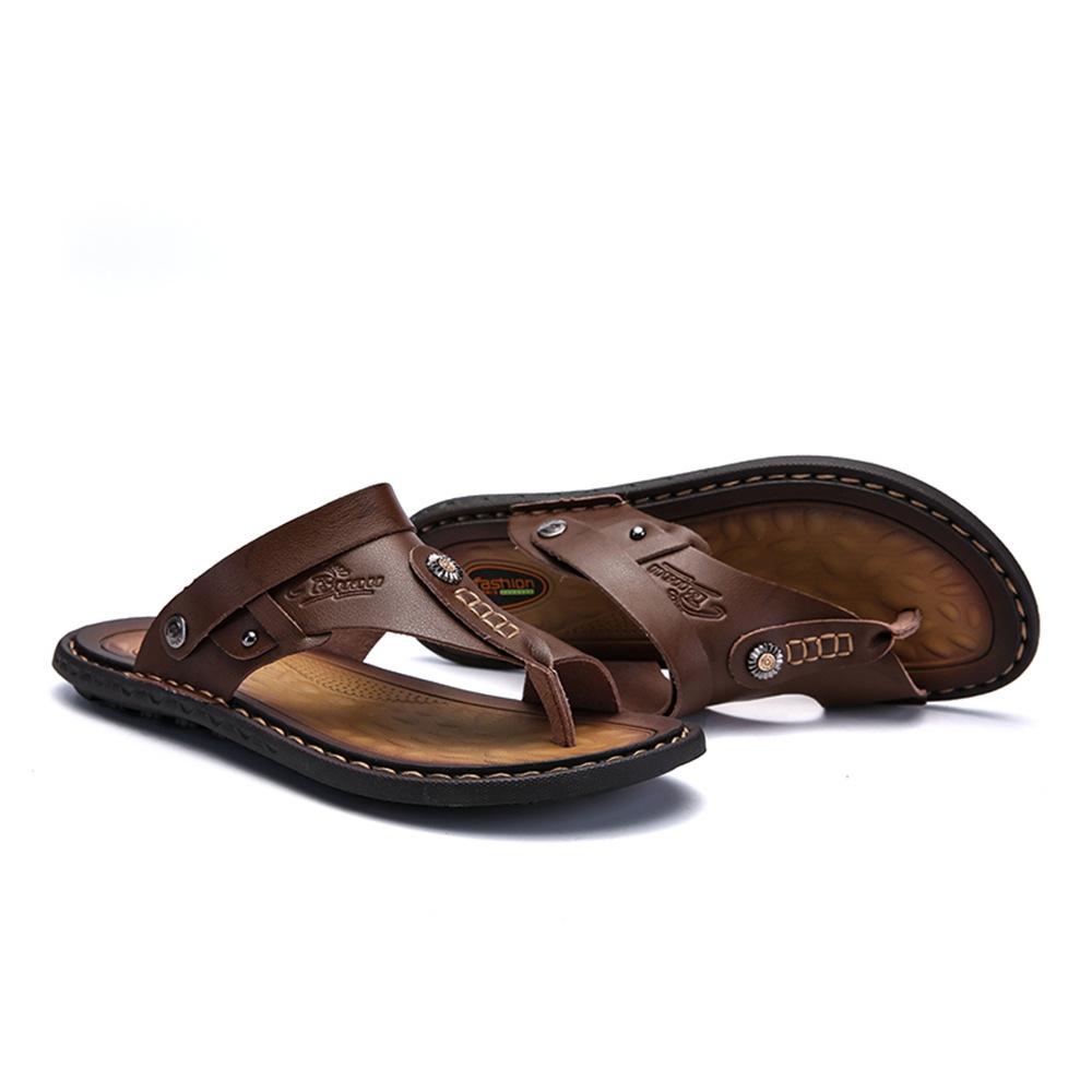 Foreign Trade Large Size New Foot Flip-flops, Beach, Large Size Men's Leather Towels Are In Stock All Year Round, Rubber