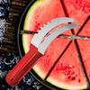 Stainless Steel Safe Efficient Watermelon Slicer Server with Non-Slip Handle Fruit Divider Watermelon Slicer Cutter Fruit Tools