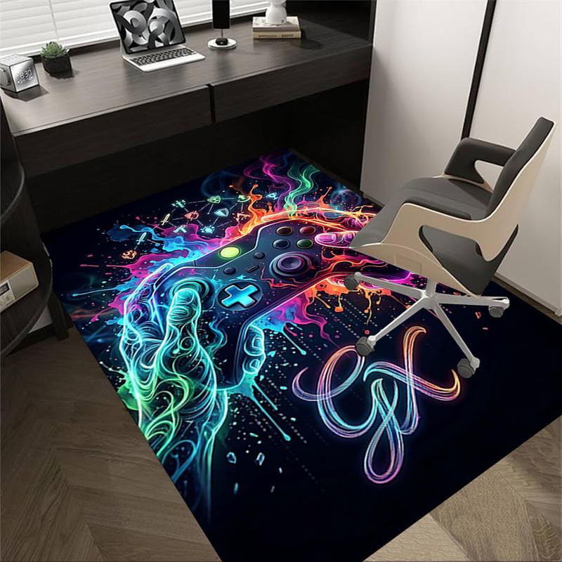 1PC Gamepad Gaming Extra Large Non-Slip Floor carpet, Office, family, bedroom, Studio Large Area Rug,Longlasting Material-J0385 60cm by 90cm