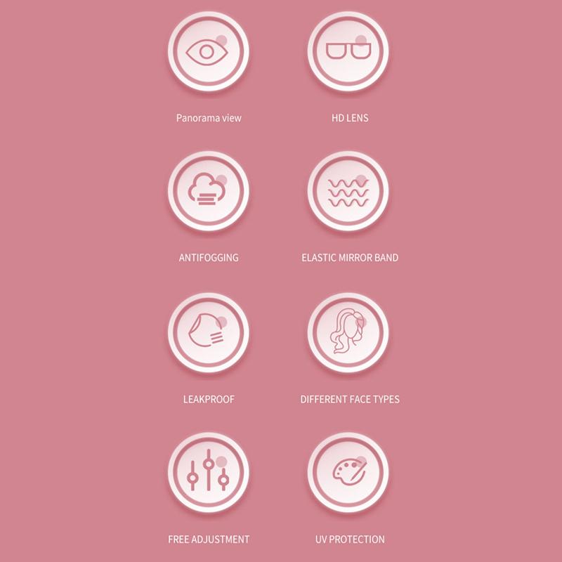 Lunettes de plongée professionnelles, étanches et antibuée, à grande monture, populaires en ligne, pour adultes