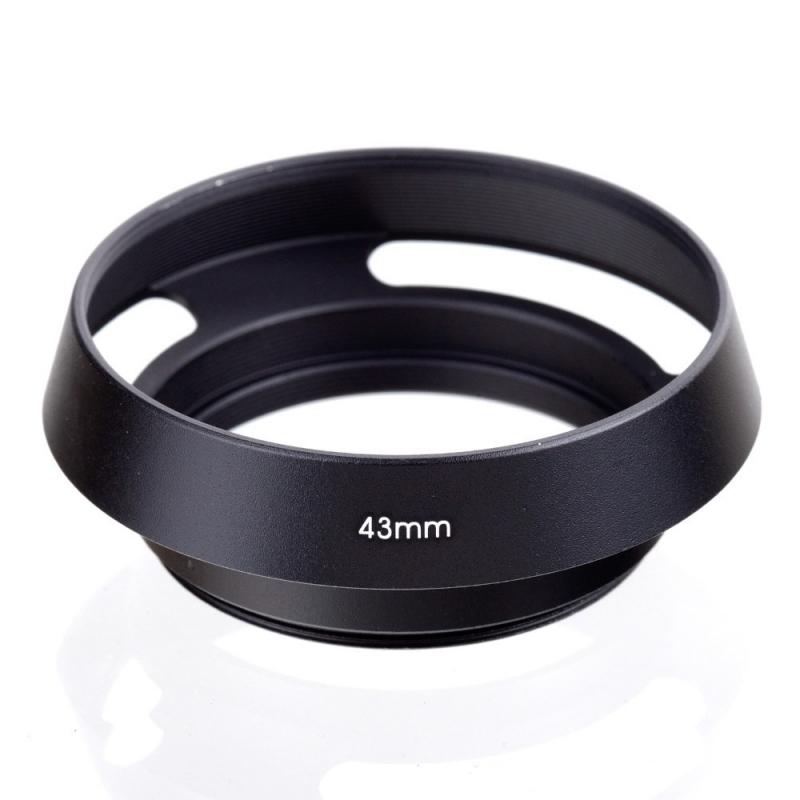 1PCS 40.5 43 46 49 52 55 58 62 67mm Black Vented Curved Metal Camera Lens Hood for Leica M for Pentax for Canon Sony for Olympus