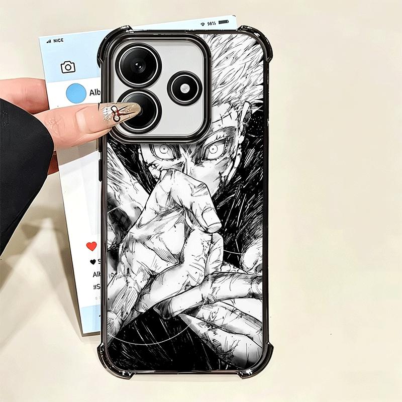Anime Gojo Satoru JUJUSU Soft Phone Case For Xiaomi Poco X7 X8 Pro Max X6 X5 X3 F8 Ultra F7 M8 M7 M5S Redmi 15C 15A 15 14C 13C 1