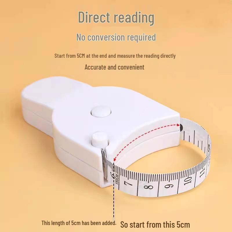 Portable 3-in-1 Body Measurement Ruler for Waist, Hip & Fitness