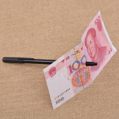 Magic Trick Ball Pen Black Magician Toy Bill Penetration Dollar Bill Pen Trick