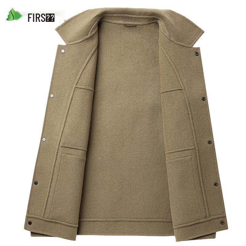 Shanshan Men's Double-Faced Wool Blend Lapel Jacket