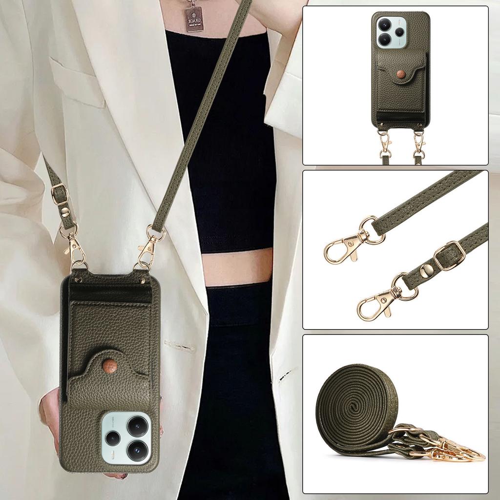 For iPhone 14 Pro Case Compatible with MagSafe Ultra Thin Card Holder PU Leather Coated TPU Cover