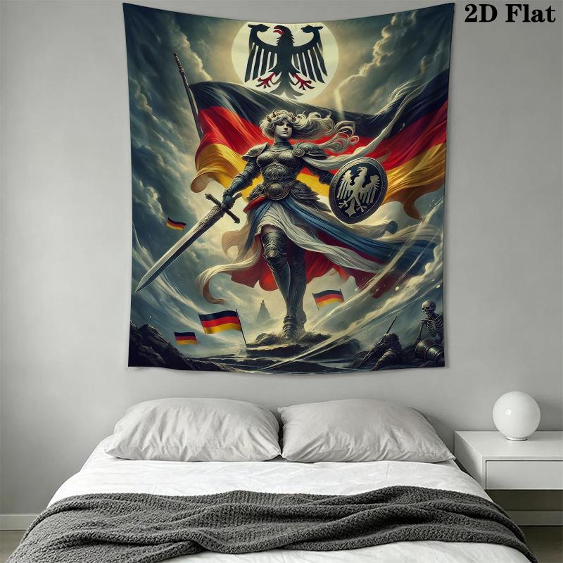 Deutsches Kaiserreich Wandteppich Ästhetischer Wandbehang Bedruckter Stoffdecke Dekorative Wandteppiche für Schlafzimmer Wohnzimmer Heimdekoration