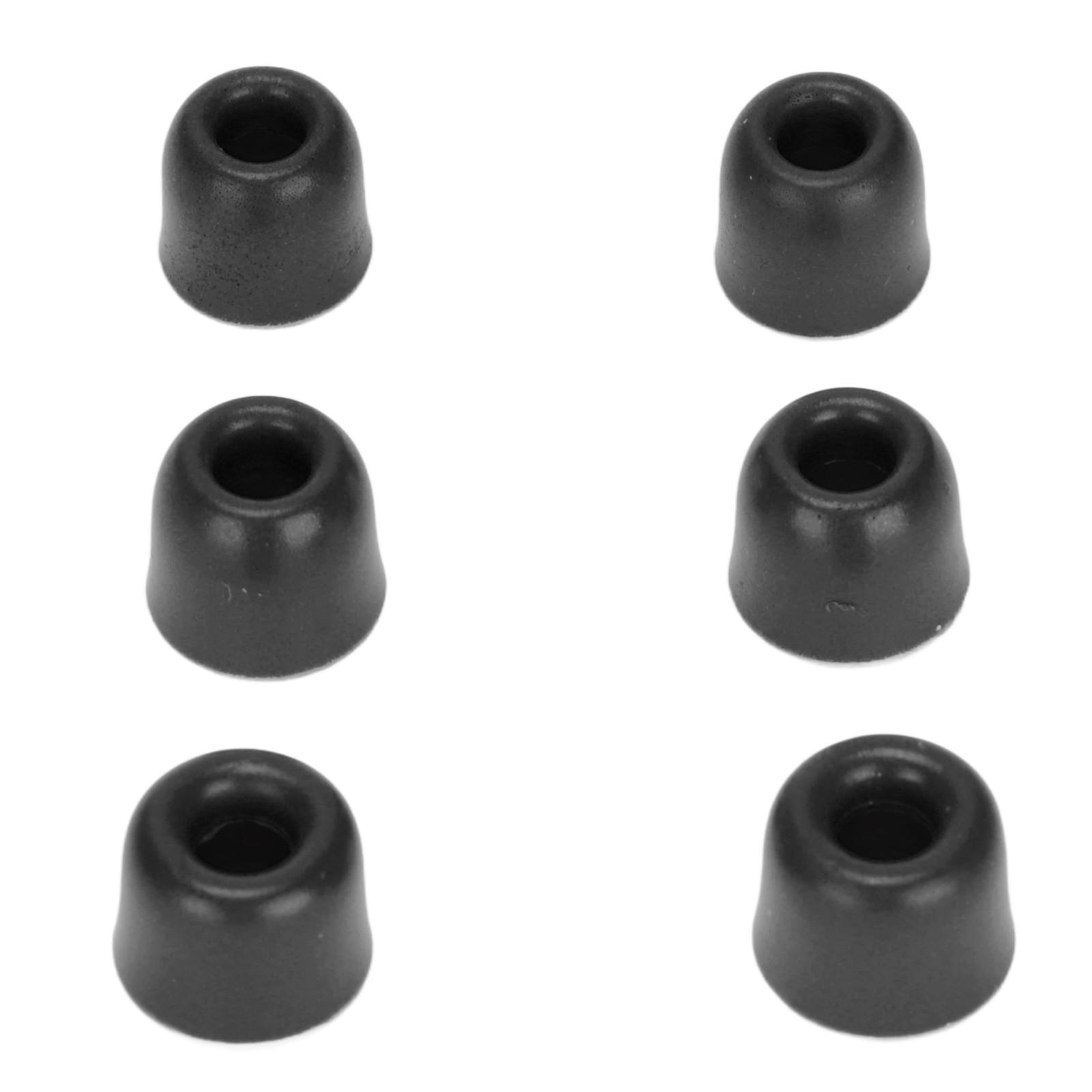 

6pcs Replacement Eartips Noise Reduction Memory Foam Earplugs for 4.3mm‑6.0 mm EarphonesBlack чёрный