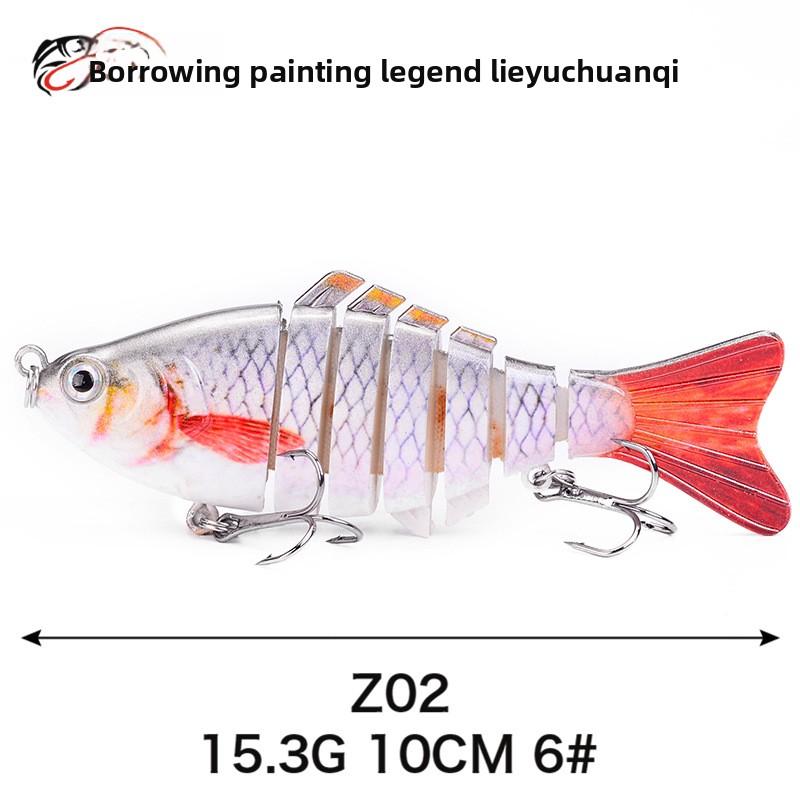 7 10cm Multi-section Bait Plastic Hard Bait Fake Bait Simulation Bionic Freshwater Luya Bait