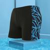 Men Trunks Print Contrast Color Quick-drying Slim Fit Swimming Shorts for Surfing