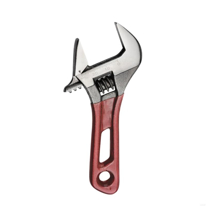   Alloy Steel Construction Adjustable Spanner Short Handle Ergonomic Grip Home Maintenance