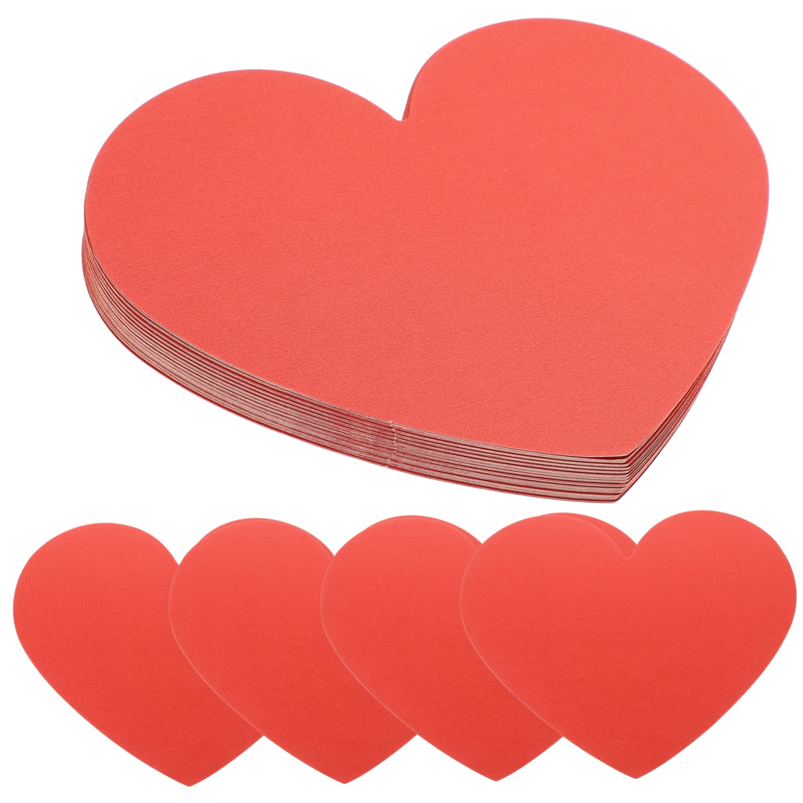 

SAFIGLE Heart-Shaped Greeting Cards, 40-Piece Set, 5.9x4.7 Inch, Cardstock Valentine Message Cards, Blank Heart Paper Cutouts, DIY Crafts, Perfect for