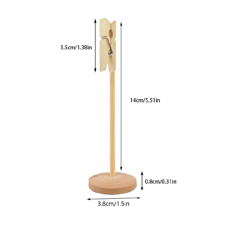 20 Pieces Name Card Holder with Clip Photo Holder Place Card Holder Photo Stand Memo Holder for Business Cards
