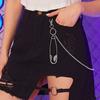 Womens Metal Cross Waist Chain For Street Style Hip Hop Fashion