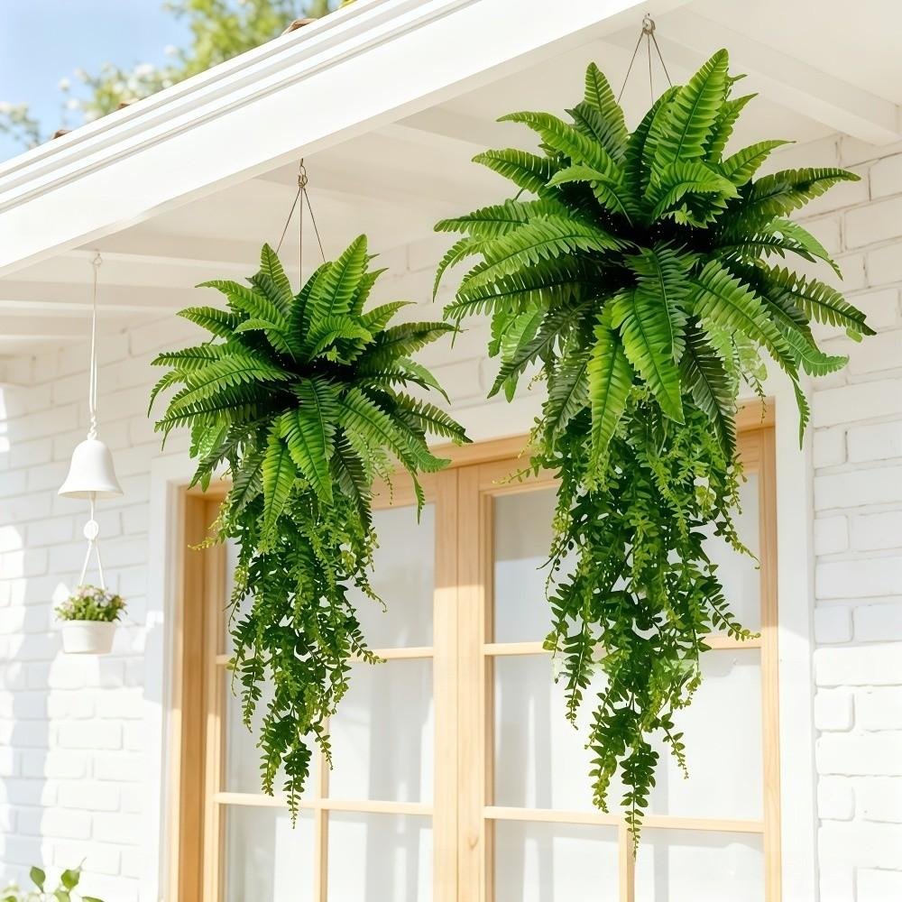 Plastic Wall Hanging Plastic Leaf Silk Leaf Artificial Ferns Vine Artificial Plant Vine  Home Decor