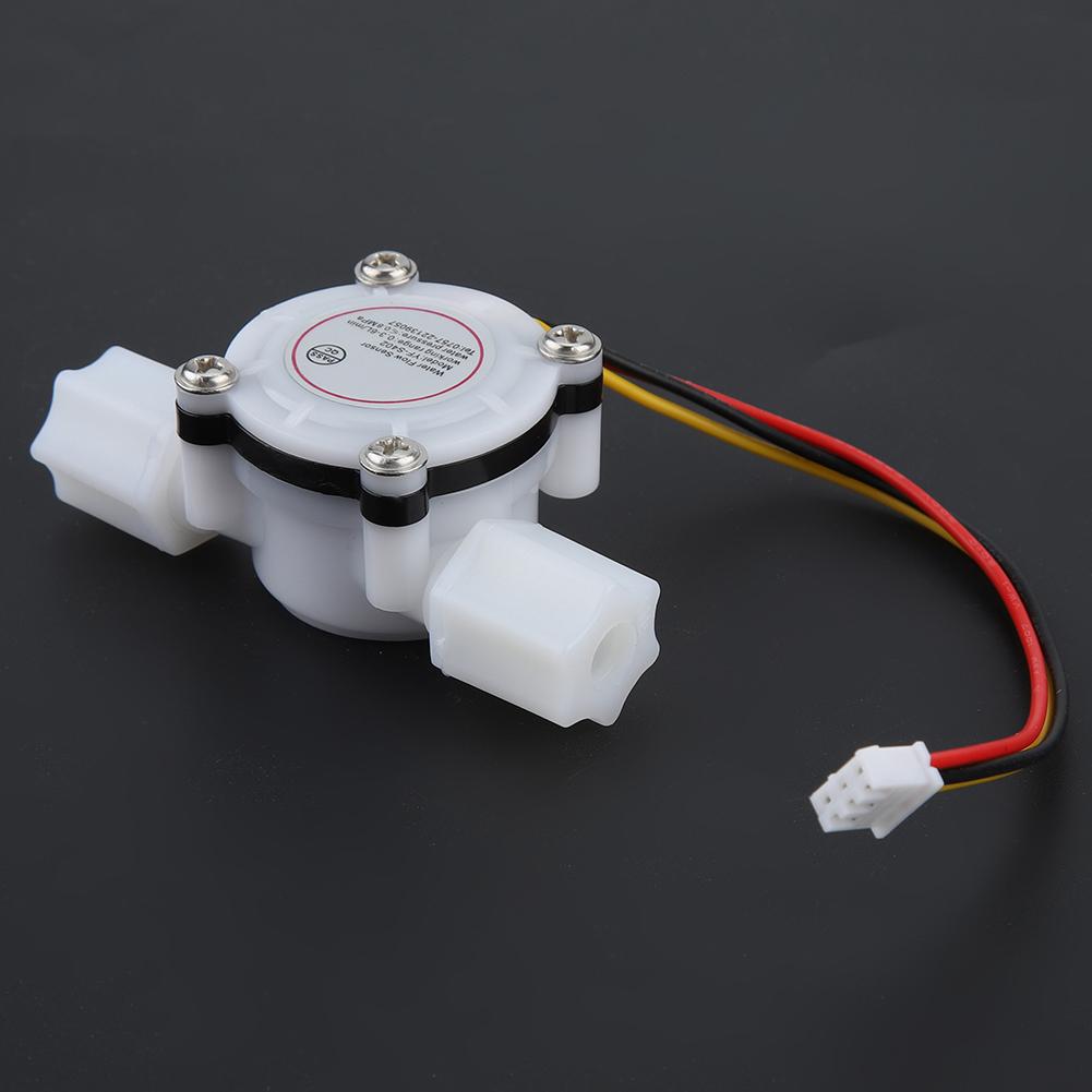 1Pcs Water Hall Flow Effect Sensor Control Flowmeter G1/4 For Water Cooler