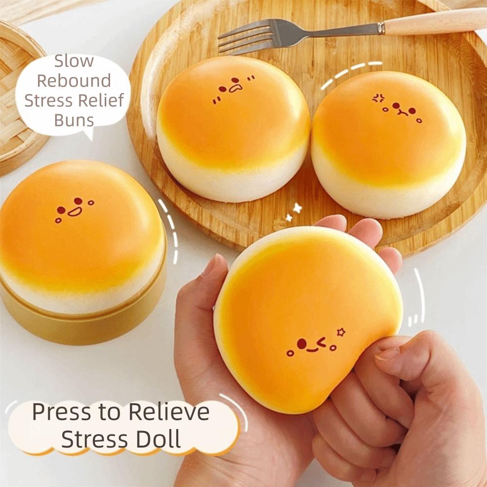 Soft Texture Mini Bao Buns Dumpling Toys Slow Rising Sensory Fidget Toy Children