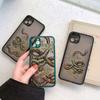 Snake Graphic Flower Phone Case For iPhone 13 Mini 12 11 Pro Max 16 15 14 Pro Max XS XR X 7 8 Plus SE2 Shockproof Matte Covers