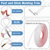 1pc Home Decoration PVC Self-Adhesive 3D Wall Molding Line Ceiling Baseboard Background Wall Trim Line Frame Border Decor Strip
