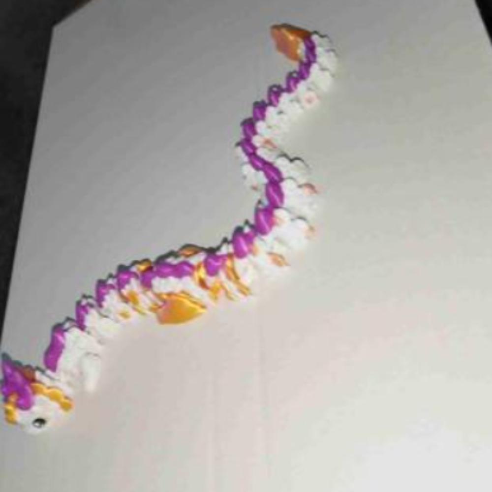

Орнамент Напечатанный на 3D Принтере Рогатый Дракон Подвижная Модель Животного Новая Фигурка Дом фиолетовый