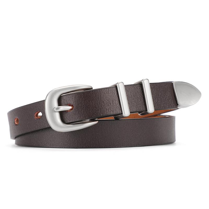 

Женский универсальный ремень из натуральной кожи - Корейская мода, Черный аксессуар для талии для повседневных джинсов 105 cm кофейный