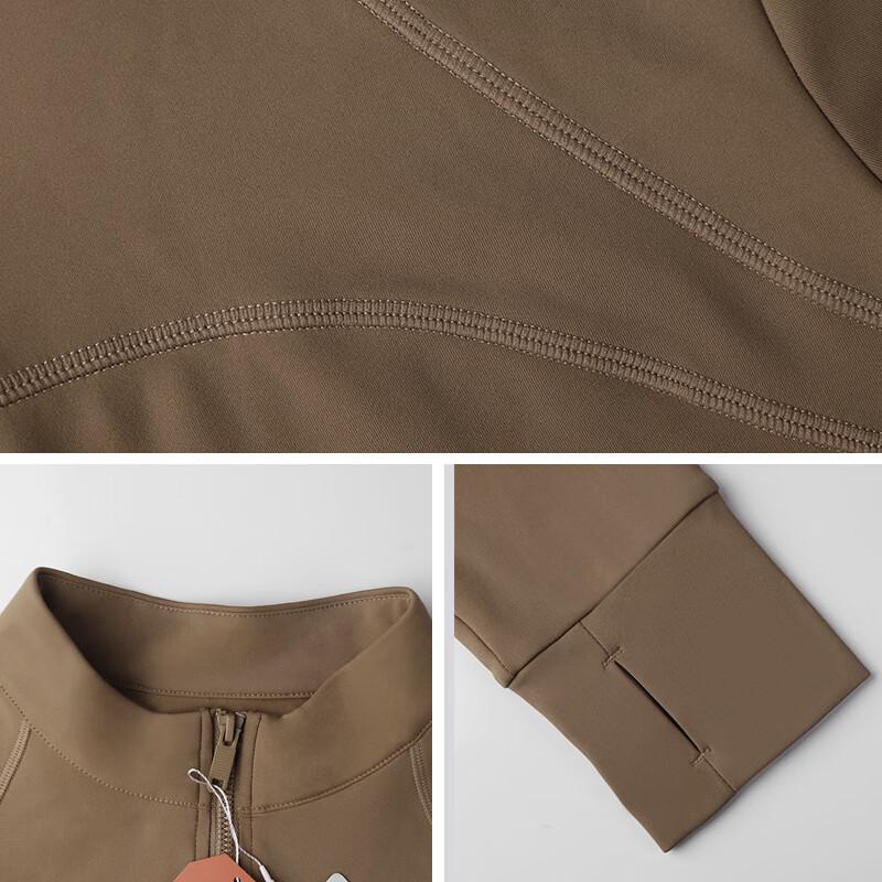 Women's Slim Fit Stand Collar Zip-Up Sports & Yoga Jacket