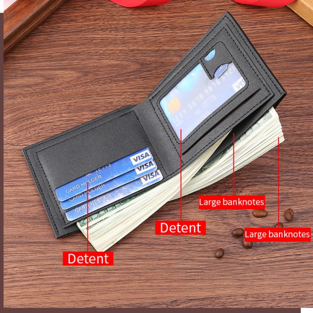 PU Leather Men's Wallet Slim Money Clip Credit Card ID Holder Casual Male Short Multi Card Holder Purses Business Man Wallet
