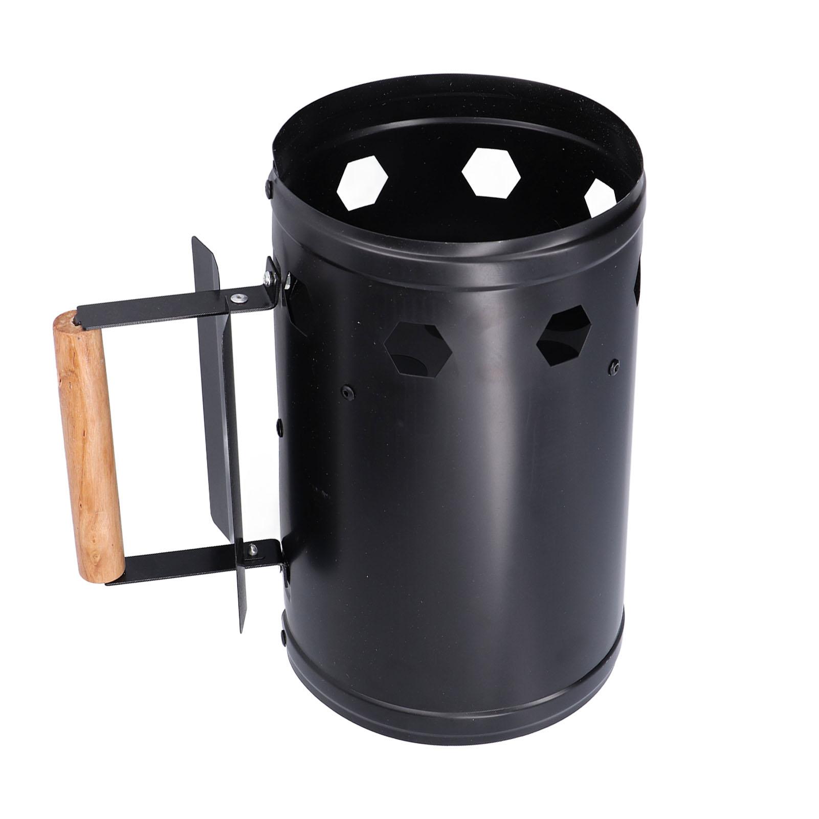 Chimney Starter Fast Ignition Safe Use Good Air Permeability Good Rust Resistance Charcoal Starter for BBQ Camping