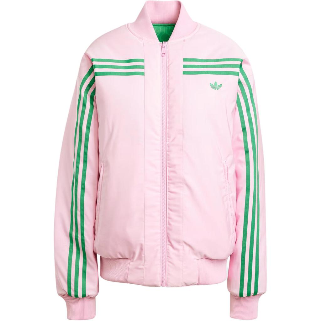 Adidas Originals All-Over Print Reversible Zip-Up Baseball Collar Pilot Long Sleeve Jacket Women jackets Multicolor JN7656