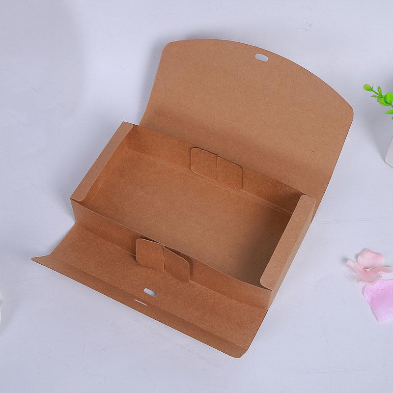 WTEMPO 40PCS Kraft Paper Gift Boxes with Bow Rectangular Empty Flip-top Boxes Jewelry Wallet Silk Scarf Presents Packaging Boxes