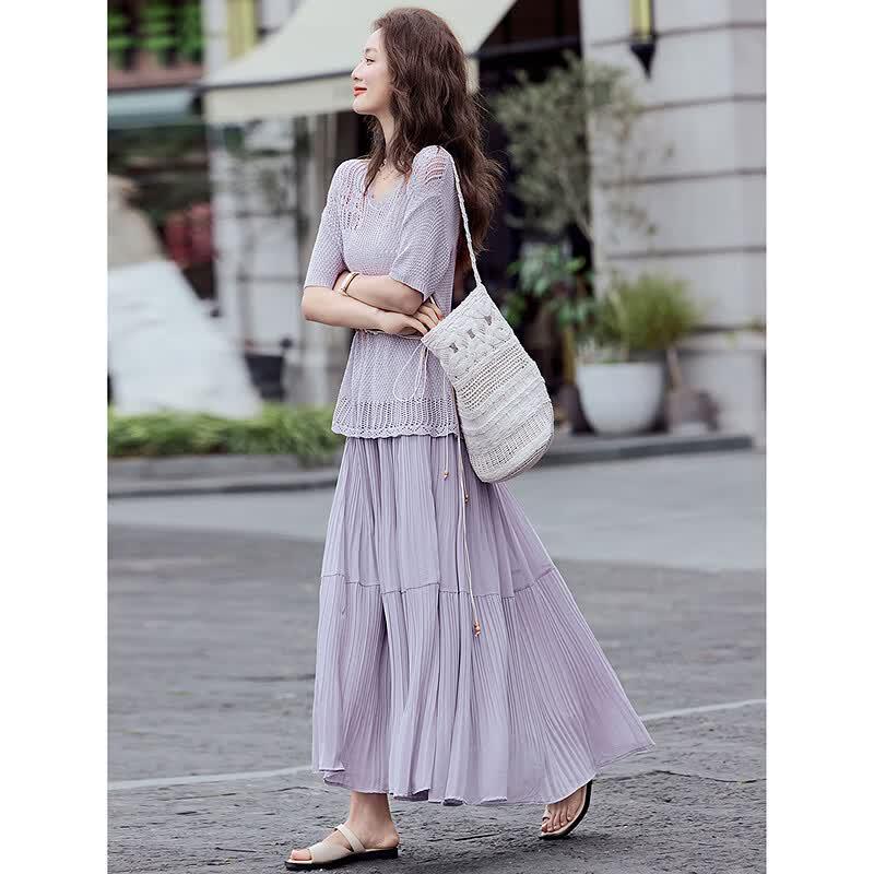Women's Summer Knit Two-Piece Set