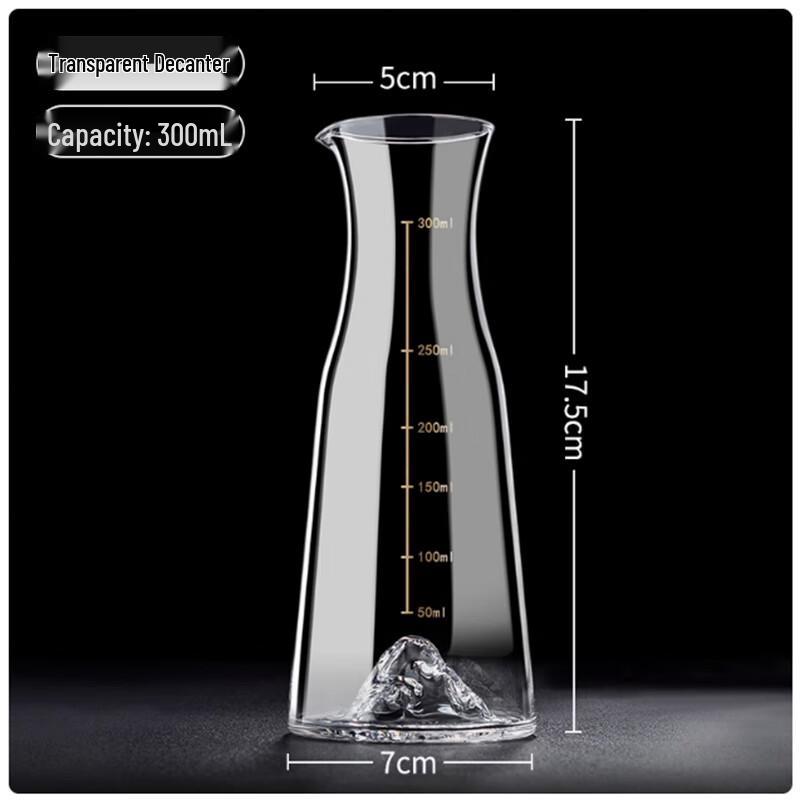Langxi Glass Iceberg Baijiu Decanter Set
