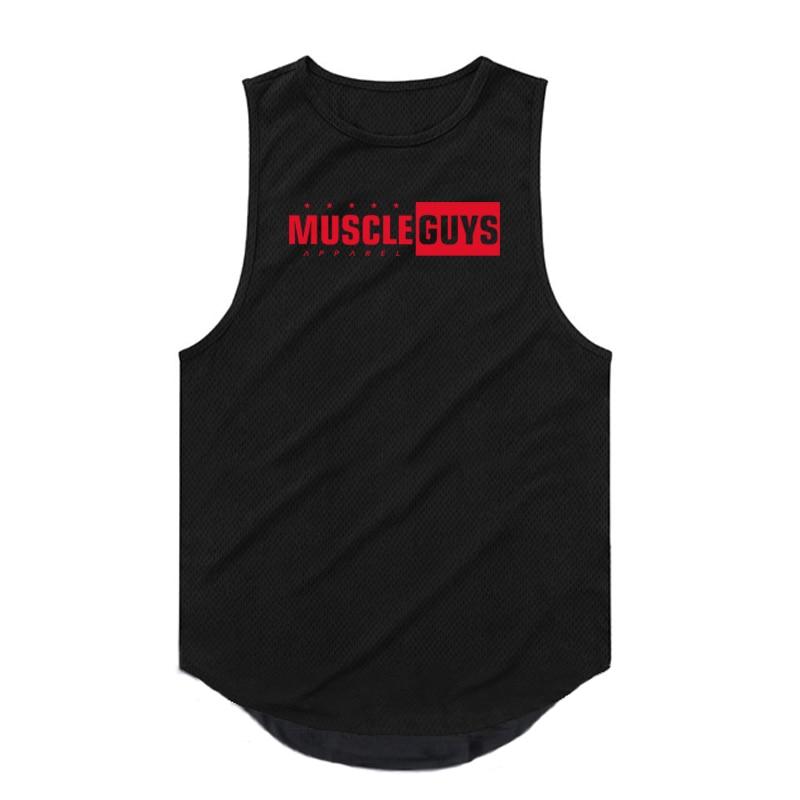Do The Work  Muscleguys Summer New Brand Gym Sports Quick-drying Bodybuilding Fitness Mesh Fashion Breathable Cool Sleeveless Shirt