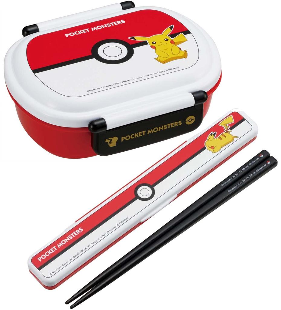 Skater Bento 360ml Fluffy Made in Single Dishwasher and Microwave Pokemon Monster Ball Children's Box, Capacity, Lid, Japan, Tier, Safe, Design,