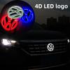 Valve Stems Caps Car Sticker For VW Volkswagen Jetta MK5 Golf 4D LED For Volkswagen VW Logo Lamp Front Label Rear Label Applies